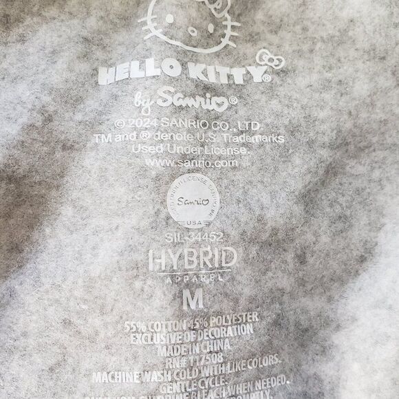 Hello Kitty By Sanrio Gray Mini Sweat Skirt Fleece Size M NEW Drawstring Waist - Picture 6 of 6